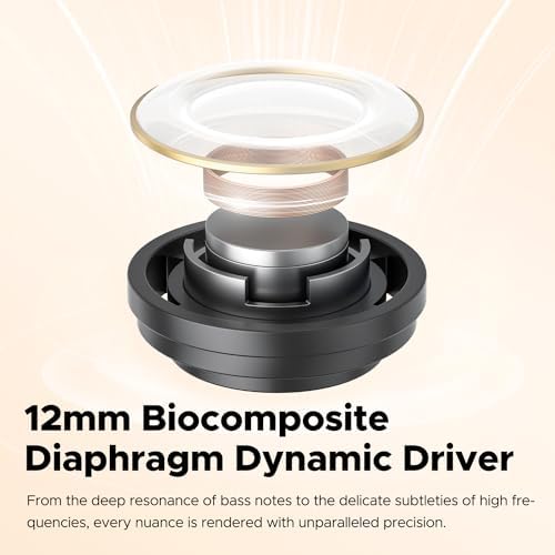 Affordable Sound PEATS Clear Wireless Earbuds – Bluetooth 5.3 Headphones with 12 mm Drivers for Deep Bass, Enhanced Call Clarity with Dual Mic and ENC, Gaming Mode for Low Latency, 40-Hour Playtime, IPX4 Water Resistance, Custom EQ via App for Tailored Audio Experience