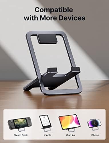 JSAUX Universal Tablet Stand – Versatile Adjustable Holder for i Pad, Samsung Galaxy, Kindle & More – Portable & Foldable Design for Enhanced Comfort and Stability – Ideal for Work, Gaming, and Streaming – Elevate Your Mobile Experience with Ergonomic Convenience