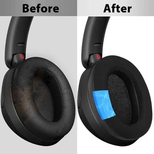 Upgrade Your Sony WH-XB910 N Headphones with Premium Memory Foam Earpads – Noise-Canceling Cushions Featuring Secure Buckle Design for Ultimate Comfort and Sound Isolation in Black – Perfect Replacement for Wired & Wireless Audio Enjoyment