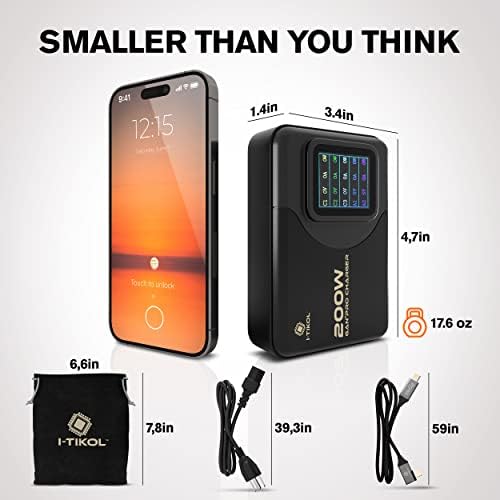 65 W Ga N Fast Charging Block with 3 Ports – Compact USB-C & USB-A Wall Charger for Mac Book, i Pad, i Phone 14, Dell XPS – Foldable Design for Travel Convenience, High-Speed Power Delivery, and Enhanced Device Compatibility