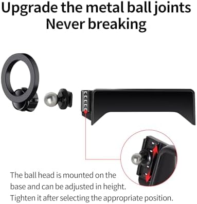 BMW X5, X6, X7 Car Phone Holder (2023-2025) | Mag Safe Compatible 360° Rotation Mount for 14.9-Inch Screen | Secure & Convenient Smartphone Cradle for Enhanced Driving Safety and Navigation Ease