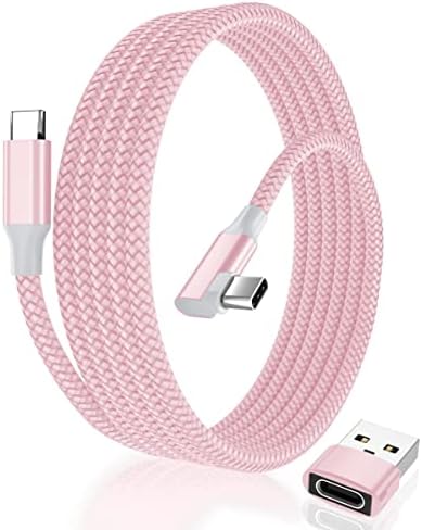 Elebase Right Angled USB Type C to C 100W Cable 6.6FT with USB A Adapter,90 Degree Power Delivery Fast Charging PD Charger Cord for MacBook Mac Pro,iPad 10 10th Air 4 4th 5 5th Mini 6 6th Generation – Enhanced Compatibility and Speed