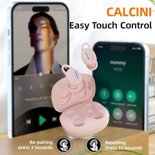 IPX8 Waterproof Wireless Earbuds with Touch Control – Bluetooth 5.3 Headphones for Sports & Workouts, Deep Bass Sound, Ergonomic Fit, and 30-Hour Playtime for Ultimate Audio Enjoyment and Active Lifestyle