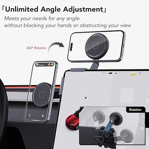 Upgrade Your Mini Cooper with the Persevere Car Phone Holder: Wireless Auto-Open/Close Charging for Circular Displays, Perfect Fit for 4-6.9” Smartphones, Enhanced Compatibility with F65, F66, J01, J05, F01 Models, Effortless Access and Fast Charging for Safe Navigation