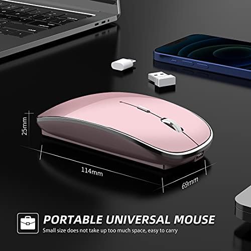 Elevate Your Computing Experience with the Q23 S Black Wireless Mouse – Rechargeable, Dual Mode USB-A & Type-C, Silent Operation, and 3 Adjustable DPI for Ultimate Precision and Versatility Across Laptops, Macs, PCs, and Android Devices
