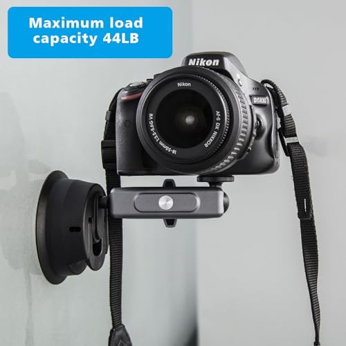 Versatile Suptig Universal Car Mount for Smartphones, Go Pro, Action Cameras & DSLRs – Robust Suction Cup Holder for Windshield & Dashboard Stability – Effortless Setup with Adjustable Angles for Optimal Capturing – Ideal Companion for Adventurers and Travelers