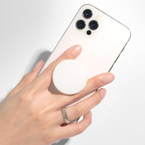 Transform Your Mobile Interaction with the On The Grip Macaron Color Collapsible Phone Grip & Stand – Chic White Round Holder for Optimal Device Control, Universal Compatibility, and Effortless Hands-Free Viewing – Ideal Smartphone Accessory for Secure Handling and Travel-Friendly Design