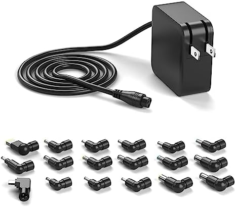 Universal 100 W Laptop Charger with USB-C Port – Fast Charging AC Adapter for Lenovo, HP, Dell, Acer, ASUS, Samsung, and More – 18 Interchangeable Tips for Enhanced Compatibility – Lightweight & Foldable Design for Easy Travel – Dual USB Outputs for Simultaneous Charging of Devices – Ideal Replacement for 45 W to 90 W Laptop Power Supplies – Versatile 6 ft Cord Length for Flexible Use – Perfect for Business Trips and Everyday Charging Needs – Input Voltage: AC 100-240 V, Output: 5 V-20 V – Optimal Power Solution for Various Brands Including Mac Book Pro, Think Pad Yoga, and Galaxy Book – Streamlined Performance for Tablets, Smartphones, and Gaming Consoles – Efficient, Reliable, and Highly Portable Laptop Charger for Professionals on the Go.