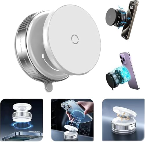 Revolutionary Magnetic Suction Phone Mount for i Phone 16 – Ultimate Versatile Holder for Cars, Gyms, Mirrors, and Showers – Unmatched Stability and Quick Installation for Seamless Navigation and Communication – Ideal Accessory for i Phone 16 Pro Max and 15 Series
