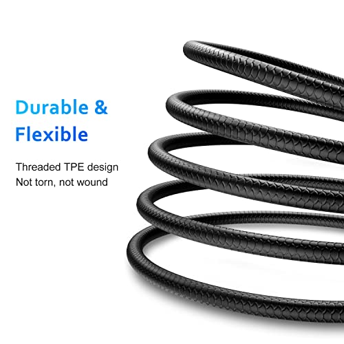 10 ft USB C Cable 3-Pack – Ultra-Fast Charging Type C Charger for Samsung Galaxy S21/S20/S10/S9, LG V50, Moto G Series – Durable Long Reach Power & Data Transfer Cord for Home & Office Use