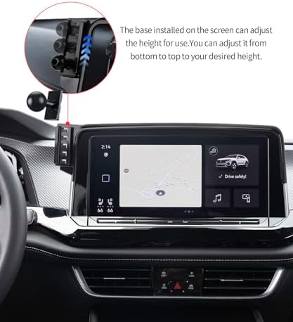 Wireless Charging car Phone Holder for Volkswagen Atlas/Altas Cross Sport 2024-2025 Accessories 12 inch Screen Fixed Clip,360° Rotation car Phone Mount Compatible with MagSafe – Enhanced Compatibility and Speed