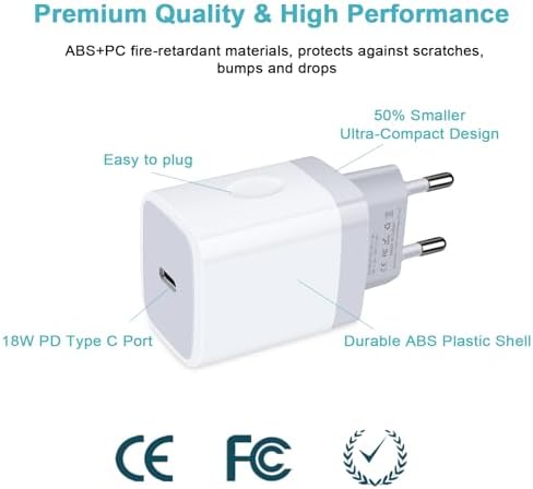 Universal Travel Adapter Kit: 20 W Fast Charging USB-C Converter for US to UK – Dual Port Compatibility for i Phone 16-11 Pro Max, Samsung Galaxy S24, Google Pixel – Lightweight and Compact Travel Essential for Effortless Power on the Go