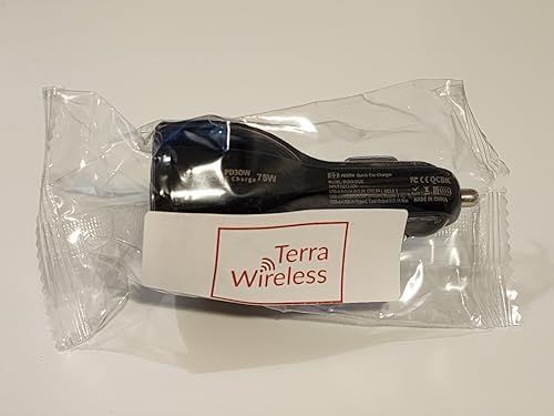 Terra Wireless 30 W Quick Charge Car Charger Adapter – Universal Compatibility for Samsung, i Phone, Google Pixel, and More – Fast Charging Solution with Safety Features for On-the-Go Power Delivery – Compact and Durable Design for Hassle-Free Use in Any Vehicle