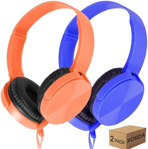 Classroom Audio Excellence: 10-Pack Durable Wired Headphones for Students – Adjustable Comfort, Enhanced Device Compatibility, Lightweight Design for Effortless Portability, Ideal for Group Learning and Focused Study Sessions