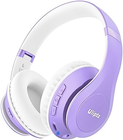 Revolutionize Your Audio Experience with Uliptz Bluetooth 5.3 Over-Ear Headphones – 65-Hour Playtime and Customizable Hi-Fi Sound for Every Mood – Ultra-Lightweight, Travel-Ready Design for Office, Home, and On-the-Go Listening – Immerse in Superior Comfort and Crystal-Clear Calls