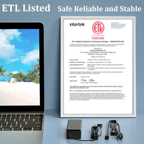 HP VH240 A 19 V AC Power Adapter – High-Efficiency Charger for Full HD 23.8″ IPS Monitors – Compatible with HP 1 KL30 AA#ABA & 1 KL30 AA#ABB Models – Durable Power Supply for Enhanced Display Performance – Ideal for TDK Life on Record Trek 360 & Sharp LL-S201 Monitors – Advanced Safety Features & Lightweight Design for Home and Office Use