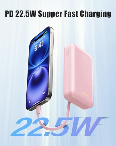 High-Capacity 20000 m Ah Portable Charger – 22.5 W Fast Charging Power Bank for i Phone, Samsung & Android Devices – Essential Travel Accessory in Vibrant Yellow for On-the-Go Power Solutions