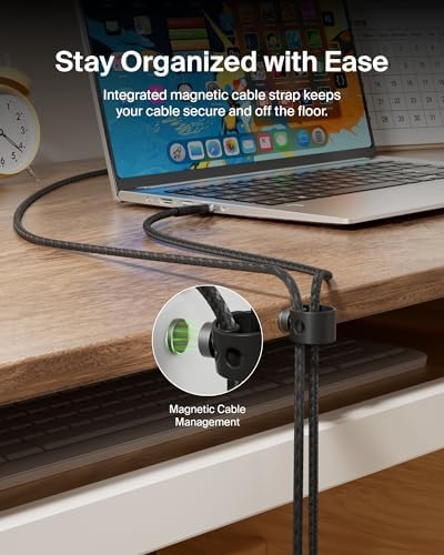 Belkin Boost Charge Flex Silicone USB-A to USB-C Charging Cable (2 M/6.6 ft) – Fast Data Transfer & Durable Design for i Phone 16, Galaxy S25, Pixel 9 & More with Convenient Cable Clip – Tangle-Resistant Flexibility for Ultimate Compatibility and Performance