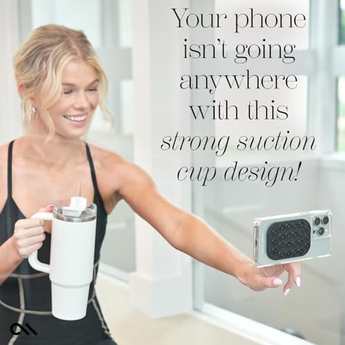 Transform Your Mobile Interaction with the Case-Mate Stick it! Magnetic Suction Cup Phone Mount – Effortless Hands-Free Grip for i Phone 14/15/16 Pro Max Series – Chic Stardust Finish & Superior Mag Safe Integration – Perfect for Content Creators & Seamless On-the-Go Navigation Solutions