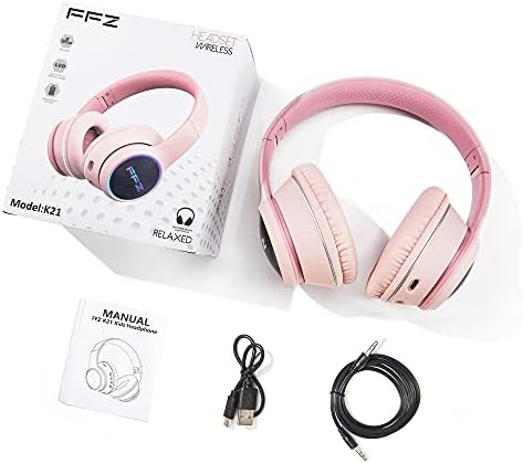 Vibrant Purple Kids Bluetooth Headphones – Safe Listening with Colorful LED Lights, Ultra-Comfort Earpads, Built-in Microphone, and Travel-Friendly Foldable Design for School & Adventure – Perfect for Online Learning and Playtime