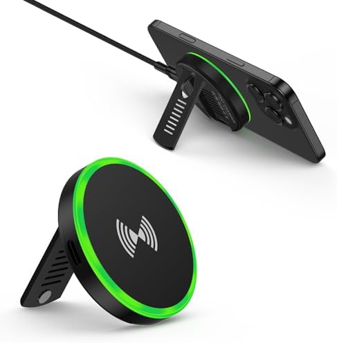 Revolutionary Magnetic Wireless Fast Charger for Samsung Galaxy S25/S24/S23/S22/S21/S20/S10 & i Phone 16 Pro Max/15/14/13/12 – Ultimate Compatibility, Sleek Design, and Enhanced Safety Features for Effortless Charging Experience