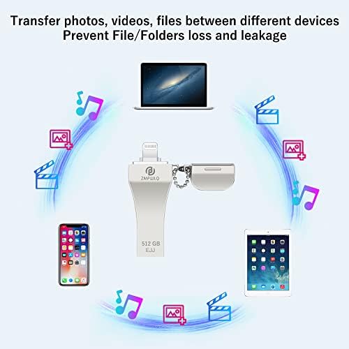 Revolutionize Your Data Management with the PL ZMPWLQ 128 GB MFi Certified Photo Stick for i Phone & i Pad – High-Speed USB Flash Drive for Effortless Backup and Storage of Photos & Videos, Ideal for On-the-Go Memory Solutions
