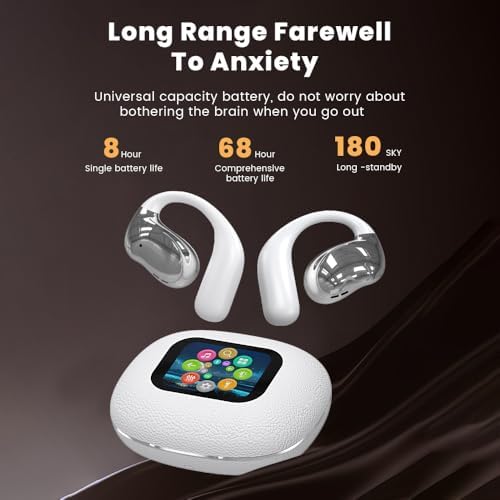 Innovative Bone Conduction Fitness Earbuds – IPX7 Waterproof Bluetooth 5.4 Wireless Headphones with Touch Controls for Optimal Comfort and Awareness During Workouts – Elevate Your Athletic Experience with Open Ear Design