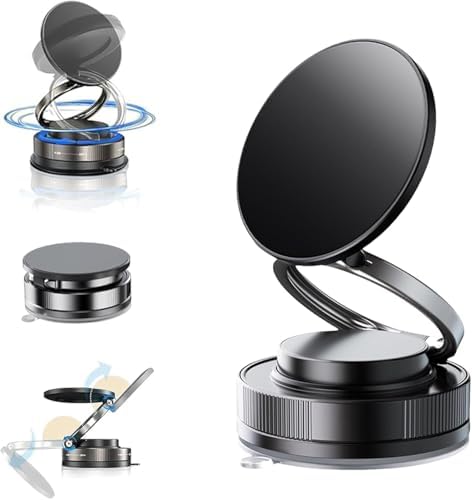 Sleek Magnetic Car Vent Phone Holder for Mercedes-Benz, Ford Mustang, Mini Cooper & Fiat 500 – Universal Hands-Free Mount with Strong Magnetic Grip for Circular AC Vents – Effortless Installation, Enhanced Safety & Stylish Design