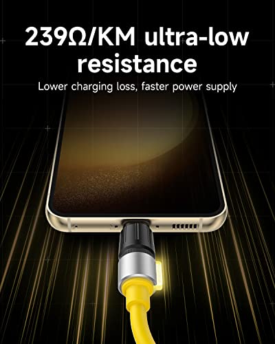 Phantom Type C to C Charging Cable – 240 W Ultra-Fast Power Delivery for Gaming Keyboards, Mac Books, i Pads, Samsung Galaxy, Google Pixel, Nintendo Switch & More (3.9 ft) – Exceptional Durability & Versatile Compatibility for Seamless Data Transfer and Charging Solutions