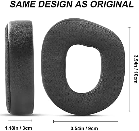 Enhance Your Gaming Comfort with GVOEARS Premium Cooling Gel Ear Pads for Turtle Beach Stealth 700 Gen 2 & MAX – Ice Silk Fabric Cushions for Optimal Sound Isolation and Breathability – Black Replacement Earpads for Extended Playtime and Unmatched Performance