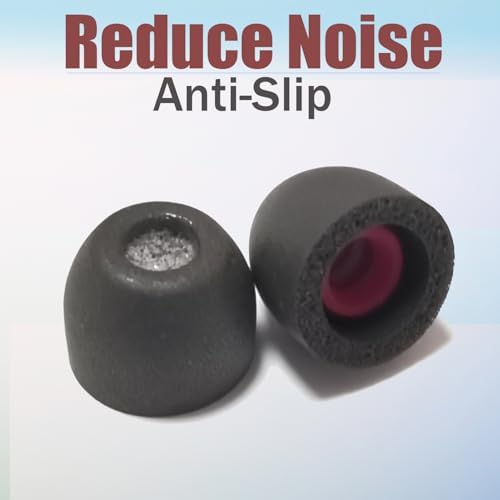 Ultimate Comfort Memory Foam Small Earbud Tips – Noise-Isolating Replacement Ear Tips with Advanced Filter Screen for Enhanced Audio Experience – 3 Pairs of Black Earphone Accessories for Superior Sound Quality and Compatibility