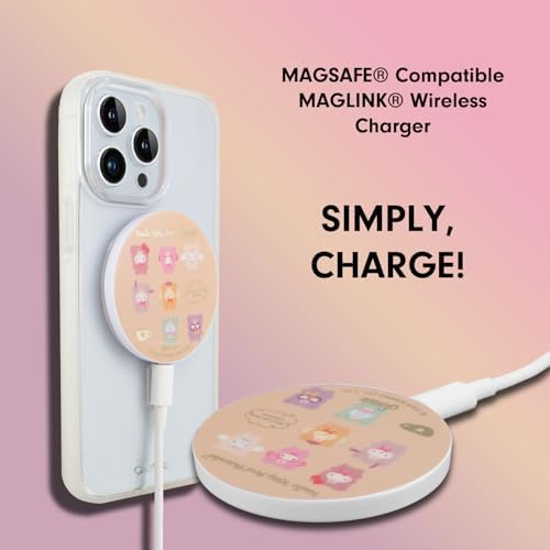 Sonix x Sanrio Hello Kitty & Care Bears Magnetic Mag Safe Charger for i Phone 12-16 Series | 6.5 ft USB-C Fast Wireless Charging Cable | Stylish, Playful, and Efficient Power Solution for Your Device