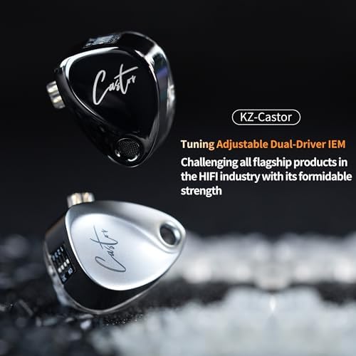 KZ ZSN Pro Hybrid In-Ear Earbud Headphones – High-Fidelity Audio with Dynamic Driver & Balanced Armature, Stylish Metal Faceplate, Detachable Cable for Custom Connectivity – Perfect for i Phone & Android Use, Ideal for Fitness & Everyday Listening (Blue, No Mic)