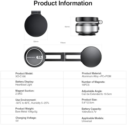 Revolutionary Magnetic Car Phone Holder – Adjustable Vacuum Suction Mount for i Phone 12-16 – Enhanced Stability on Smooth Surfaces – Foldable Design for Optimal Viewing – Hands-Free Navigation & Communication Solution – Durable Lightweight Construction for Everyday Use – Effortless Attachment with Electric Magnetic Technology – Perfect for Mirror, Glass, and Screen Surfaces – Elevate Your Driving Safety with This Essential Accessory