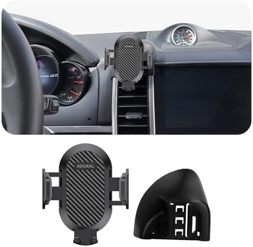 Porsche Cayenne 2016-2017 Premium 360° Rotating Car Phone Holder – Effortless Installation for 4-7 Inch Phones with Thick Case Compatibility – Enhance Safety and Style on Every Drive