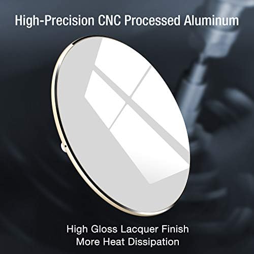 TOZO 2025 Upgraded 15 W Max Fast Wireless Charging Pad – Sleek Rose Red Design for i Phone 16/15/14/13/12 Series & Samsung Galaxy S24/S23/S22 – Ultimate Wireless Power Solution for Busy Lifestyles – Efficient, Portable & Compatible Charging Experience