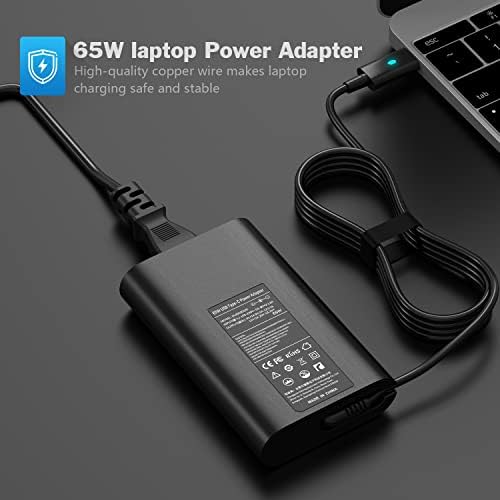High-Performance 65 W USB-C Laptop Charger for Dell Chromebooks – Fast, Reliable Power Supply for Models 3100, 3300, 3380, 3400, 3500, 5190, 5300, 5400, 7200, 7300 – Compact & Travel-Friendly Design with Advanced Safety Features – Perfect for On-the-Go Professionals and Students – CE, FCC, and Ro HS Certified for Ultimate Peace of Mind – 24/7 Customer Support and 12-Month Warranty for Hassle-Free Experience