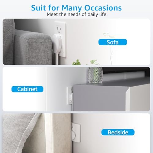 Ultimate Surge Protector Power Strip with 5 Ft Flat Plug Extension Cord, 3 USB Charging Ports (Including 1 USB-C) and 8 AC Outlets – Wall Mountable Multi-Plug Outlet Extender for Home and Office Efficiency, Enhanced Device Compatibility and Fast Charging Solutions