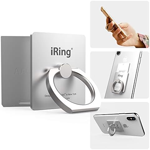 Wireless Charging-Ready i Ring Link Phone Holder – Pearl White Finger Grip & Stand for Ultimate Smartphone Security and Versatility – Compatible with i Phone, Galaxy & All Smartphones – Enhanced 360° Rotation & 180° Flip Design for Effortless Photo Angles – Durable Zinc Alloy & Polycarbonate Construction for Long-Lasting Use – Ultra-Strong Adhesive for Secure Attachment – Detachable Plate for Seamless Wireless Charging – Perfect for Video Calls, Streaming, and Everyday Use – Ideal for All Smartphone Models Including i Phone 14, Galaxy S21, and More – Elevate Your Device Experience with i Ring Link’s Innovative Grip Technology