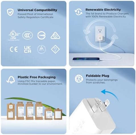 Experience Unmatched Charging Efficiency with Innergie SE3 30 W USB-C Fast Charger – Versatile Power Adapter for i Phone 16, Samsung S24, Mac Book Air & More – Advanced SFC 2.0, PD 3.0, QC 4+ Compatibility with Safety Features for Optimal Device Protection – Compact & Portable Design for On-the-Go Power Solutions – Elevate Your Charging Experience Today!