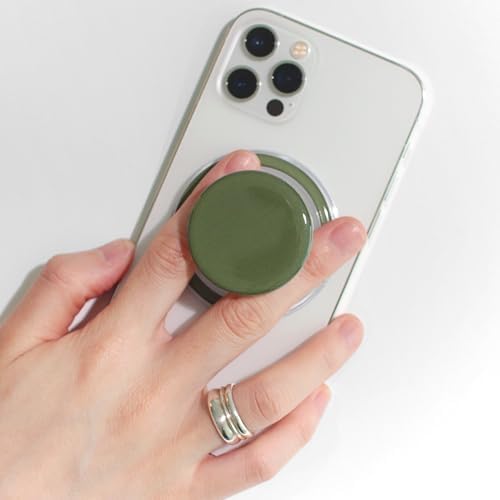 Transform Your Mobile Interaction with the On The Grip Macaron Color Collapsible Phone Grip & Stand – Chic White Round Holder for Optimal Device Control, Universal Compatibility, and Effortless Hands-Free Viewing – Ideal Smartphone Accessory for Secure Handling and Travel-Friendly Design