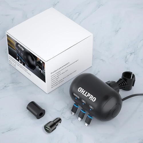 Transform Your Travel Experience with the OHLPRO 3-in-1 Retractable Backseat Charger – Fast Charging Dock for All Smartphones Including i Phone & Samsung | Ultimate Solution for Ride-Share Drivers and Passengers | Organized, Hassle-Free Charging for Uber, Lyft, and Daily Commutes | Enhance Comfort and Connectivity on the Go