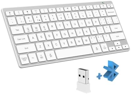 Experience Ultimate Comfort with the BFRIENDit Ultra-Quiet Wireless Keyboard – Sleek 2.4 GHz Connection for Mac & Windows, Slim Chocolate Key Design for Effortless Typing and Enhanced Productivity, Perfect for Home, Office, and Smart TV Use – Effortless Connectivity Meets Stylish Functionality