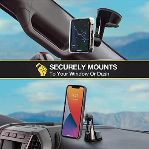 Revolutionize Your Driving Experience with Scosche Magic Mount™ SMSCUP – Adjustable Gooseneck Magnetic Phone Holder for Car, Compatible with i Phone 16-12 Series & Android Devices, Mag Safe Technology, Effortless Hands-Free Navigation, Secure Cup Holder Fit, Effortless Installation