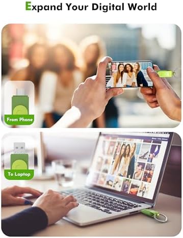 MOSDART 256 GB USB 3.1 Dual Flash Drive – Lightning-Fast Data Transfer for i Phone 15/16, Android, i Pad & Mac Book – Versatile USB-C & A Compatibility – Portable Keychain Design with LED Status Indicator