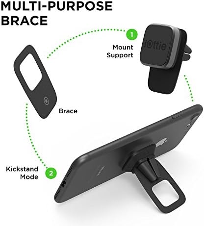i Ottie i Tap 3 Magnetic Dashboard Smartphone Holder – Universal Car Mount for i Phone & Android with Mag Safe Support, Effortless One-Hand Operation, Quick Adhesive Setup for Secure and Safe Driving