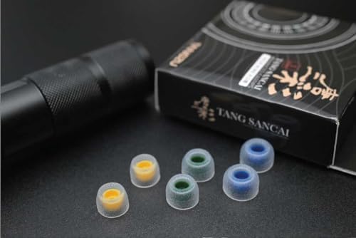 Transform Your Audio Journey with Linsoul Tangzu Tang Sancai Wide Bore Silicone Eartips – Premium Hypoallergenic Comfort and Superior Sound Quality for In-Ear Earphones (Size S, 3 Pairs)
