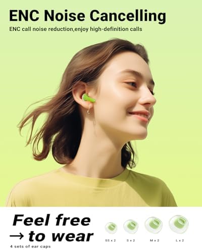 ACEFAST T9 True Wireless Bluetooth Earbuds – Advanced 5.3 Connectivity with Enhanced ENC Noise Cancellation for Optimal Sound Experience, 30-Hour Battery Life, and IPX4 Waterproof Design – Elegant White Finish with Integrated Microphone and LED Battery Display for Effortless Calls and Music Enjoyment Anywhere