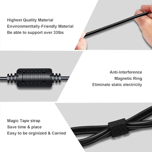 High-Performance IEFUU 65 W USB-C Laptop Charger for Lenovo Think Pad & Yoga Series – Fast Charging AC Adapter for T480, T490, E580, X1 Carbon, and More – Universal Compatibility with USB-C Devices – 12-Month Warranty Included