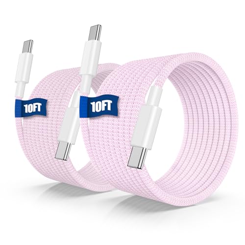 iPhone 16 15 USB C Charger Cable 10ft, Long Fast Charge Type C to C Charging Cord Wire for Apple iPhone 16 Pro Max/16 Pro/15 Plus/15 Pro Max,iPad Pro 12.9/11 inch/Mini/Air 5/4th,MacBook,Samsung-Black – Enhanced Compatibility and Speed